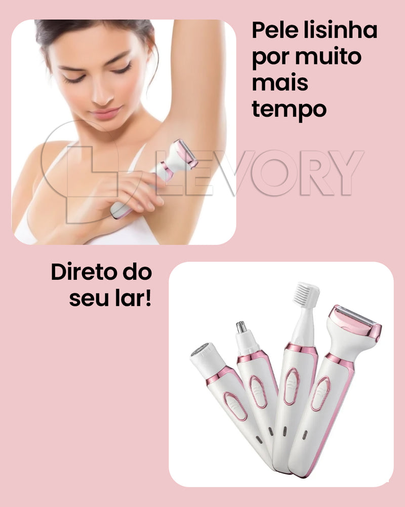 Depilador Elétrico DermiLiss 4 em 1