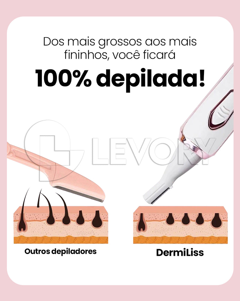 Depilador Elétrico DermiLiss 4 em 1